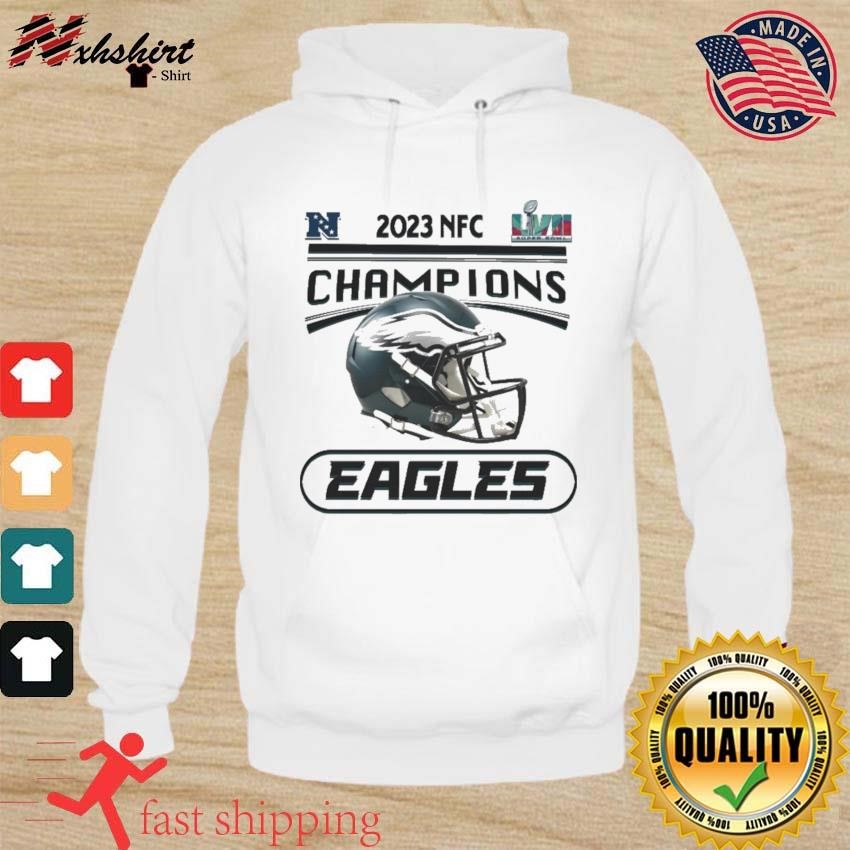 Philadelphia Eagles 2023 NFC Conference Champions Helmet Shirt hoodie.jpg