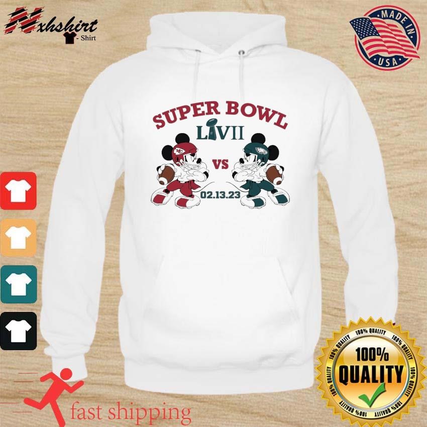 Super Bowl LVII 2023 Mickey Mouse Phi Eagles Vs KC Chiefs Shirt hoodie.jpg