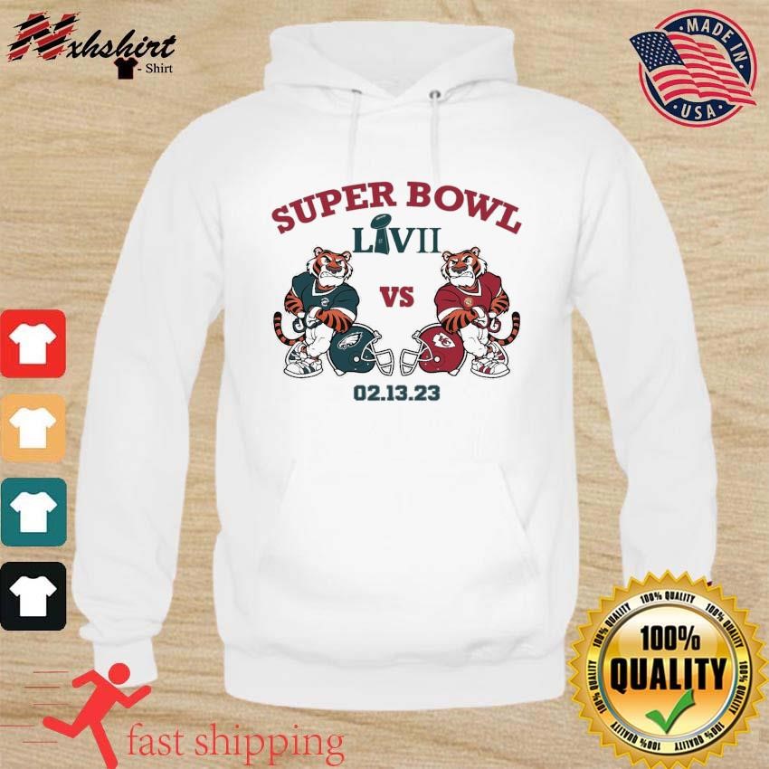 Super Bowl LVII 2023 Tigers Philadelphia Eagles VS Kansas City Chiefs shirt hoodie.jpg