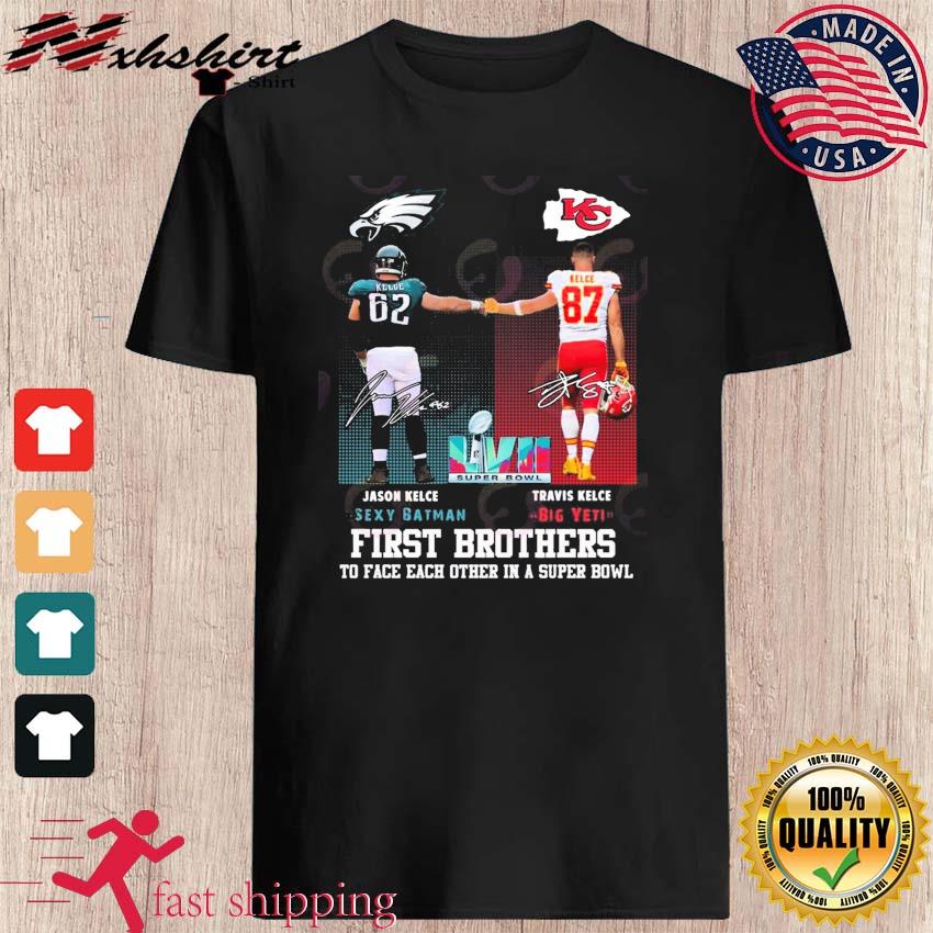 Jason Kelce And Travis Kelce The First Kelce Brother Players To Face Each Other 2023 Shirt