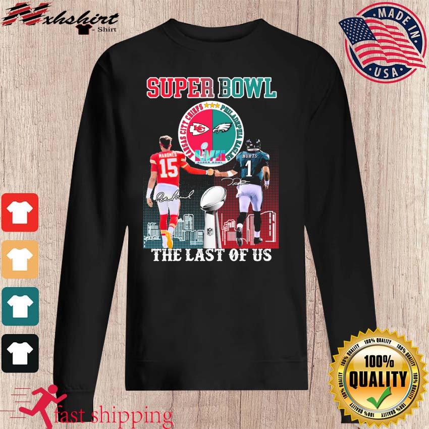 Chiefs vs Eagles Super Bowl Shirt Patrick Mahomes vs Jalen Hurts shirt,  hoodie, sweater, long sleeve and tank top