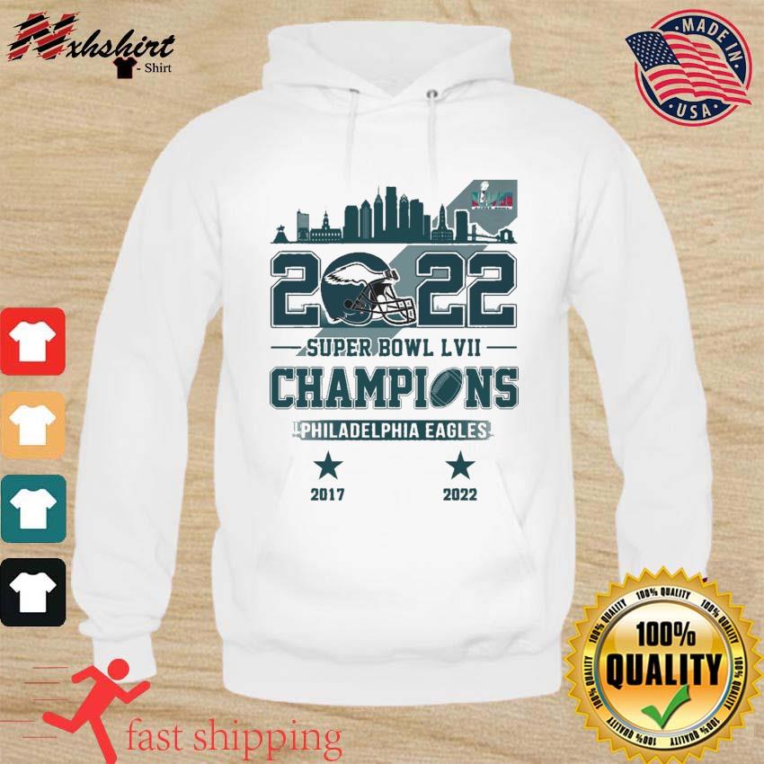Philadelphia Eagles 2022-2023 Super Bowl LVII Champions Skyline Shirt hoodie