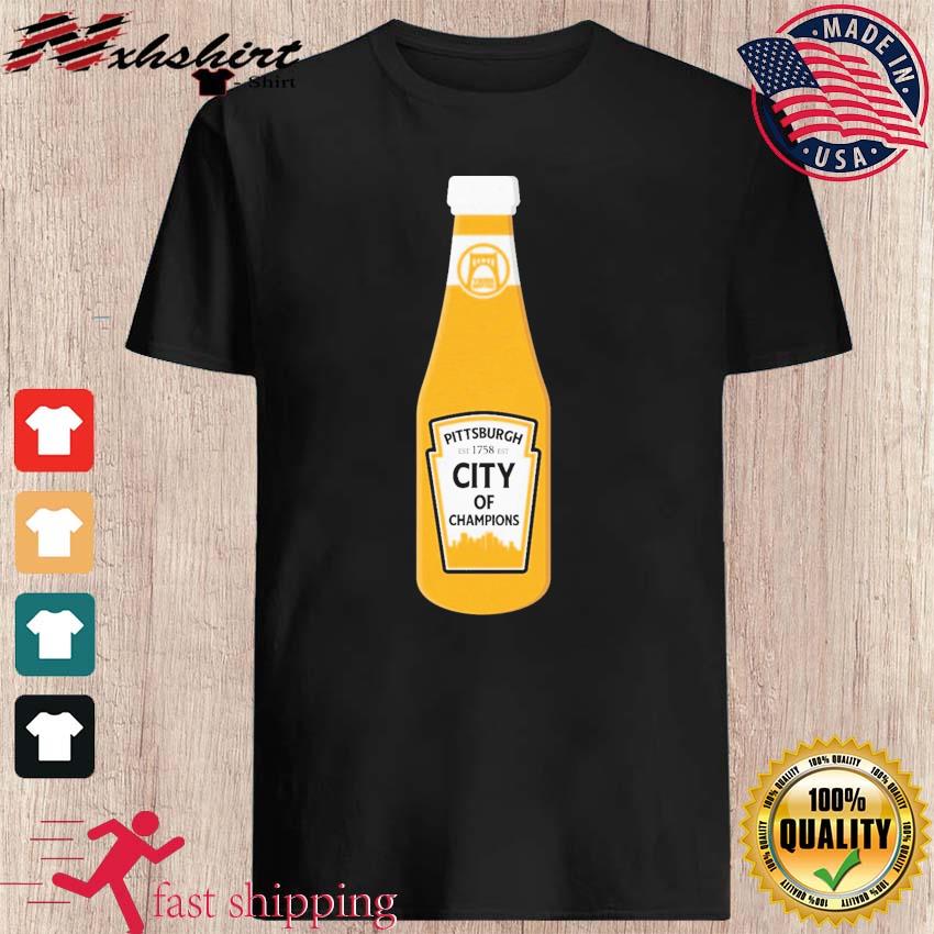 Pittsburgh 1758 City Of Champions Bottle T-shirt