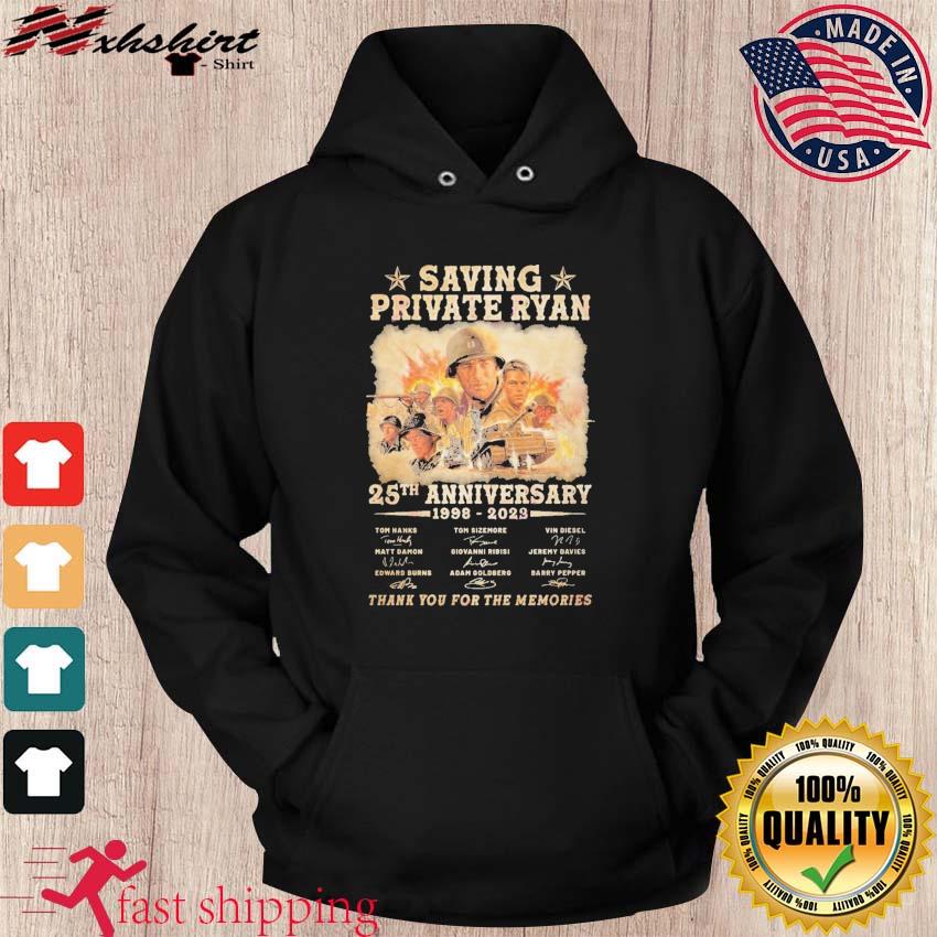 Saving Private Ryan 25th Anniversary 1998 – 2023 Thank You For The Memories Shirt hoodie