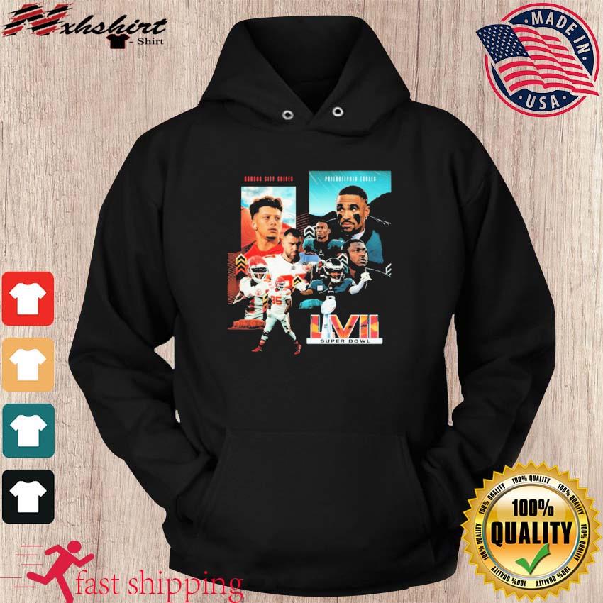 Super Bowl LVII Kansas City vs Philadelphia Eagles Poster Inspired Shirt hoodie