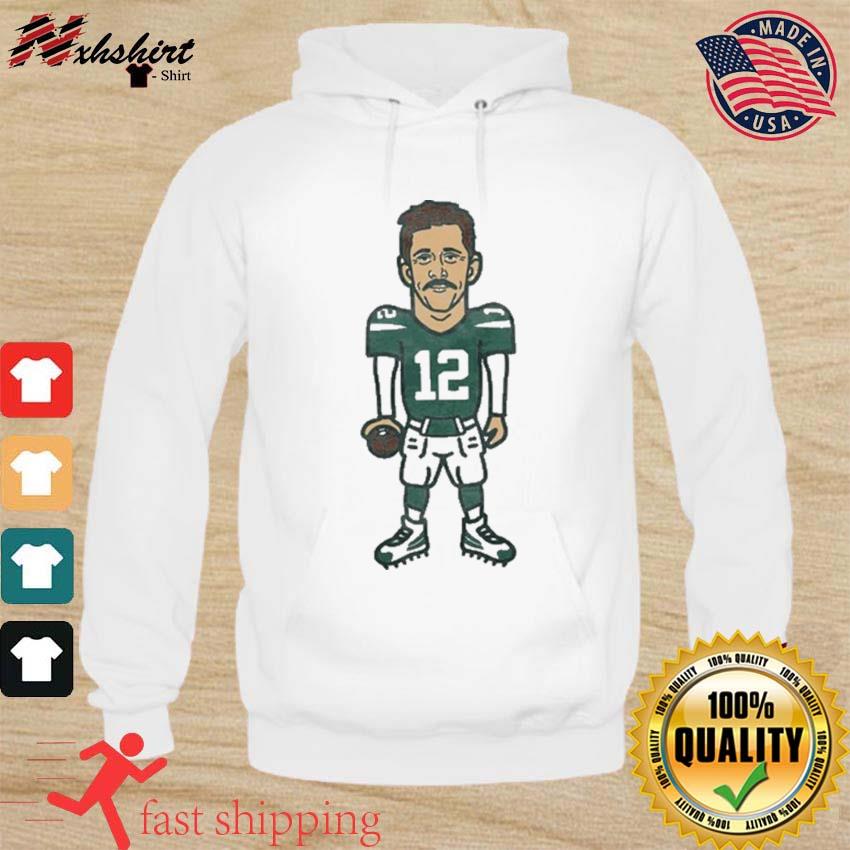 12 Aaron Rodgers Football Caricature Shirt hoodie