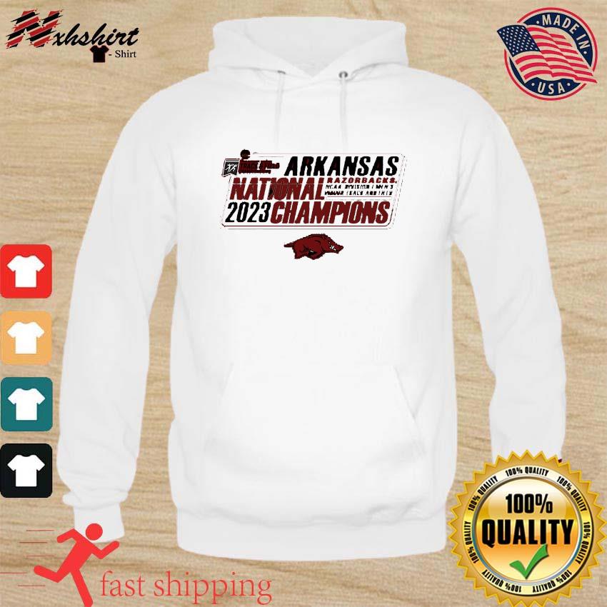2023 NCAA Division I Men's Indoor Track & Field National Champions Arkansas Razorbacks s hoodie