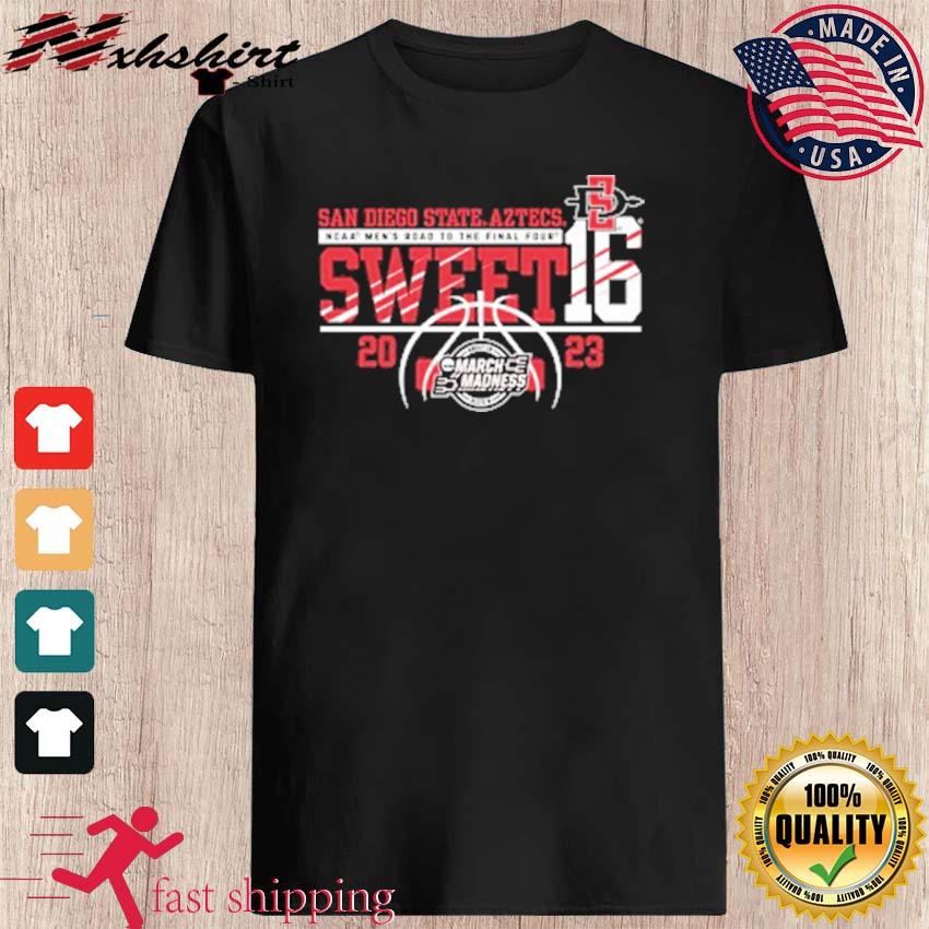 2023 Sweet 16 Aztecs NCAA Men's Road To The Final Four Shirt