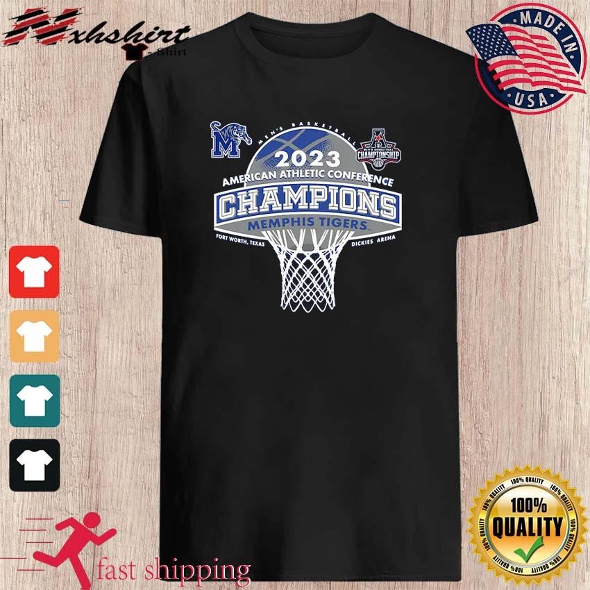 Memphis Tigers AAC Men's Basketball 2023 Conference Tournament Champions Shirt