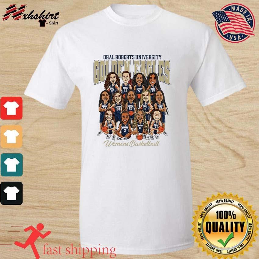Oral Roberts NCAA Women's Basketball Team Caricatures Shirt