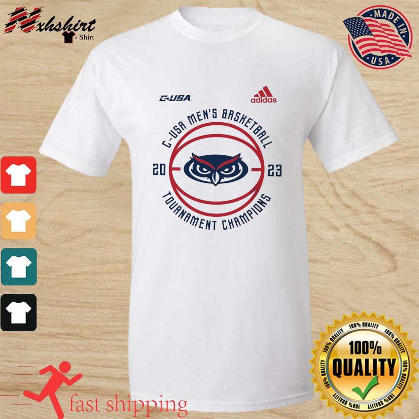 Adidas Florida Atlantic Owls Men's Basketball 2023 C-USA Tournament Champions Shirt