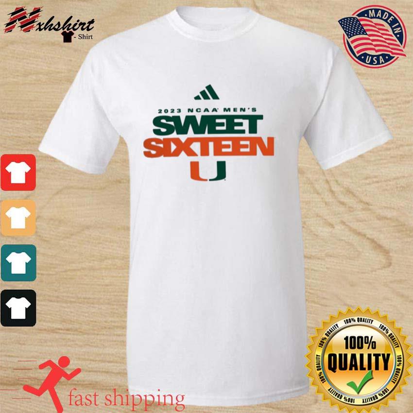 Adidas University Of Miami Sweet Sixteen 2023 NCAA Men's Basketball Shirt
