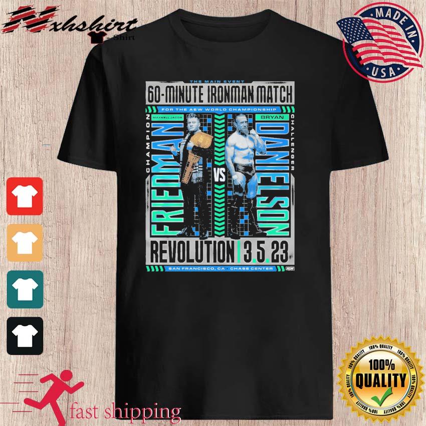AEW Revolution 2023 Matchup - MJF Vs Bryan Danielson Ironman Match Shirt