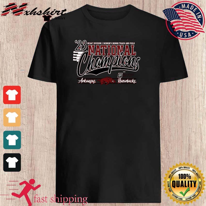 Arkansas Razorbacks 2023 NCAA Division I Women's Indoor Track and Field National Champions Shirt