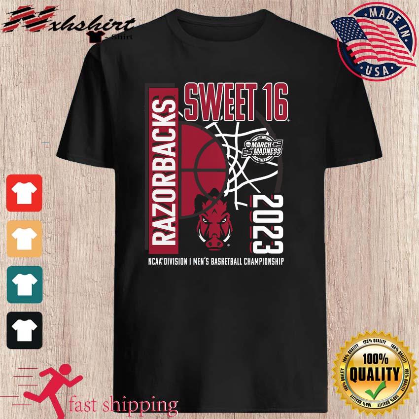 Arkansas Razorbacks 2023 NCAA Men's Basketball Tournament March Madness Sweet 16 Shirt