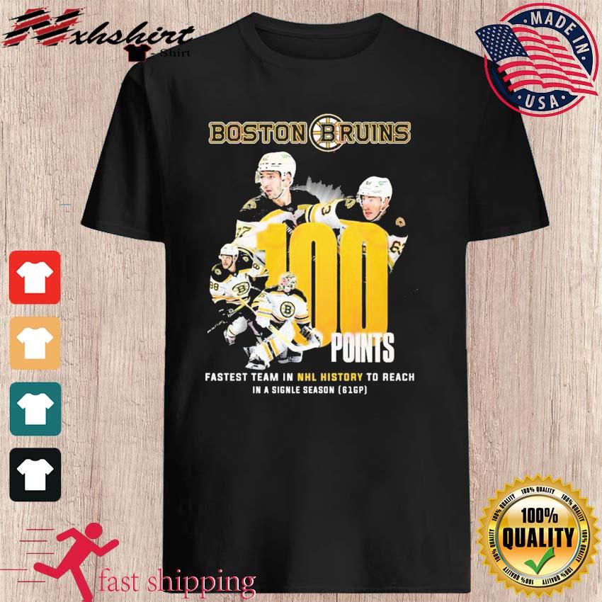 Boston Bruins 100 Points Fastest Team In NHL History To Reach In A Signle Season Shirt