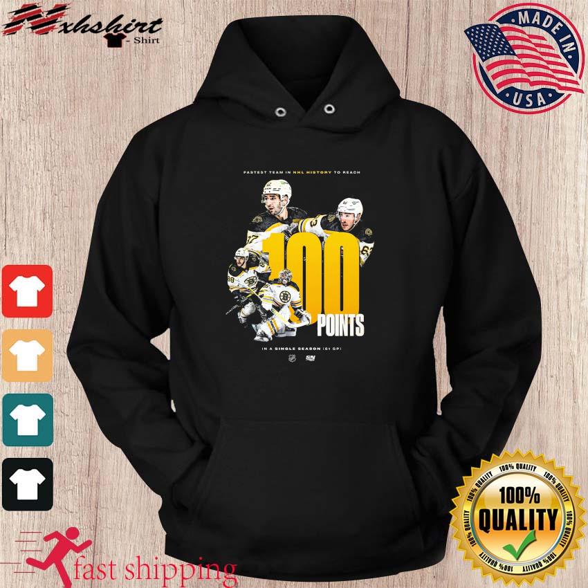 Boston Bruins Fastest Team In NHL History To Reach 100 Points Shirt hoodie