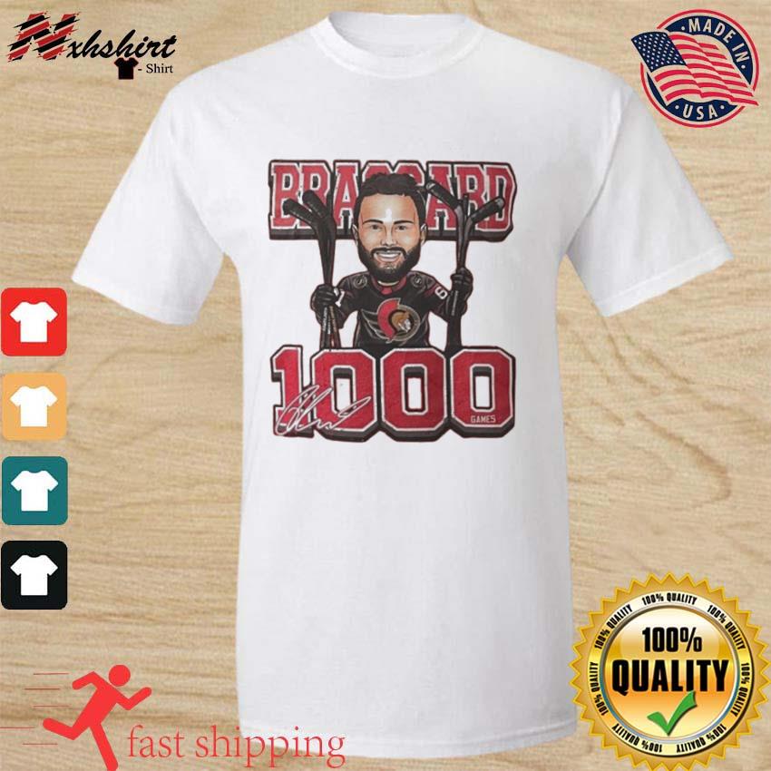 Brassard 1,000 Games Derick Brassard Ottawa Senators Signature Shirt