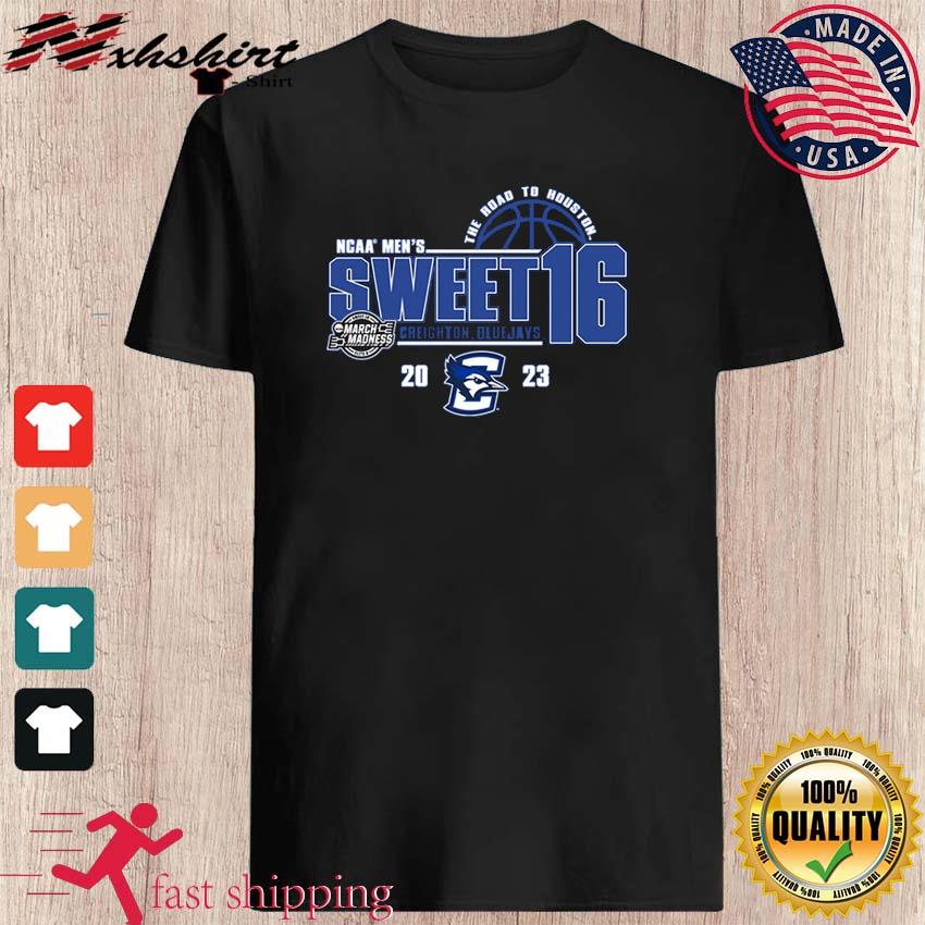 Creighton Bluejays NCAA Men's Sweet Sixteen The Road To Houston 2023 Shirt