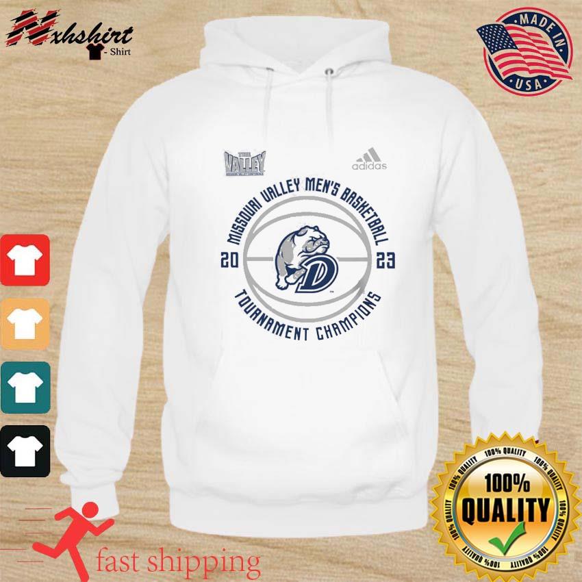 Drake Bulldogs Adidas 2023 MVC Men's Basketball Tournament Champions Shirt hoodie