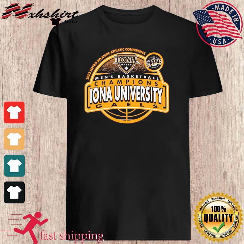 Iona University Gaels 2023 MAAC Men's Basketball Tournament Champions Shirt