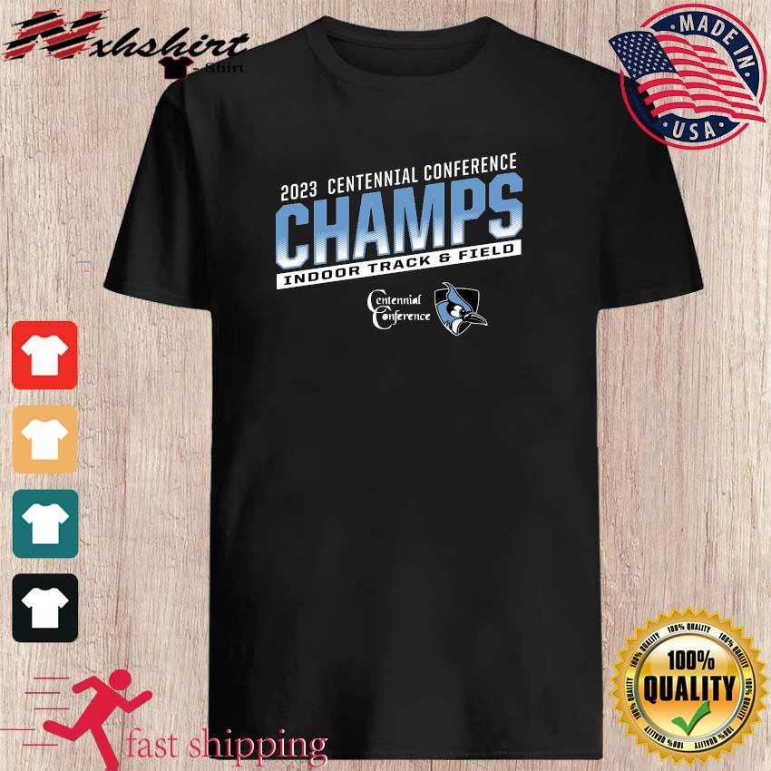 Johns Hopkins 2023 Centennial Conference Indoor Track & Field Champions Shirt