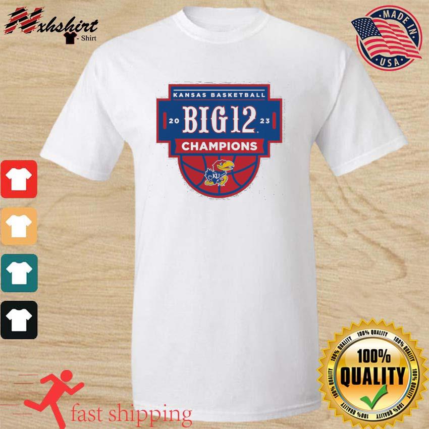 Kansas Jayhawks 2023 Big 12 Men's Basketball Regular Season Champions Logo Shirt