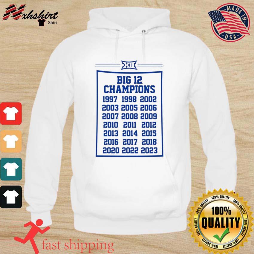 Kansas Jayhawks 21-Time Big 12 Conference Champions Shirt hoodie
