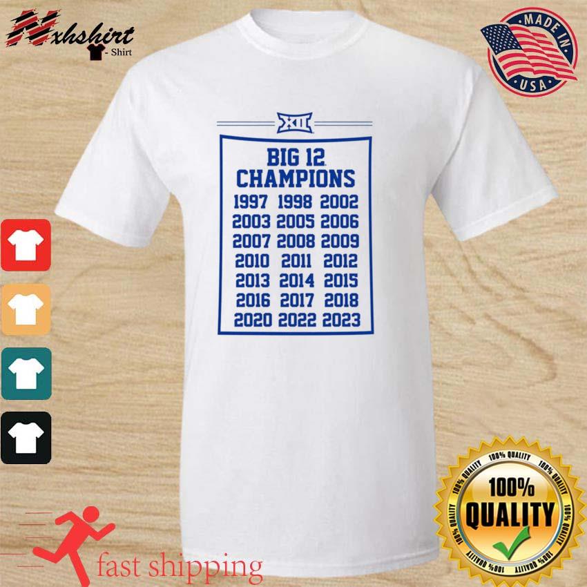 Kansas Jayhawks 21-Time Big 12 Conference Champions Shirt