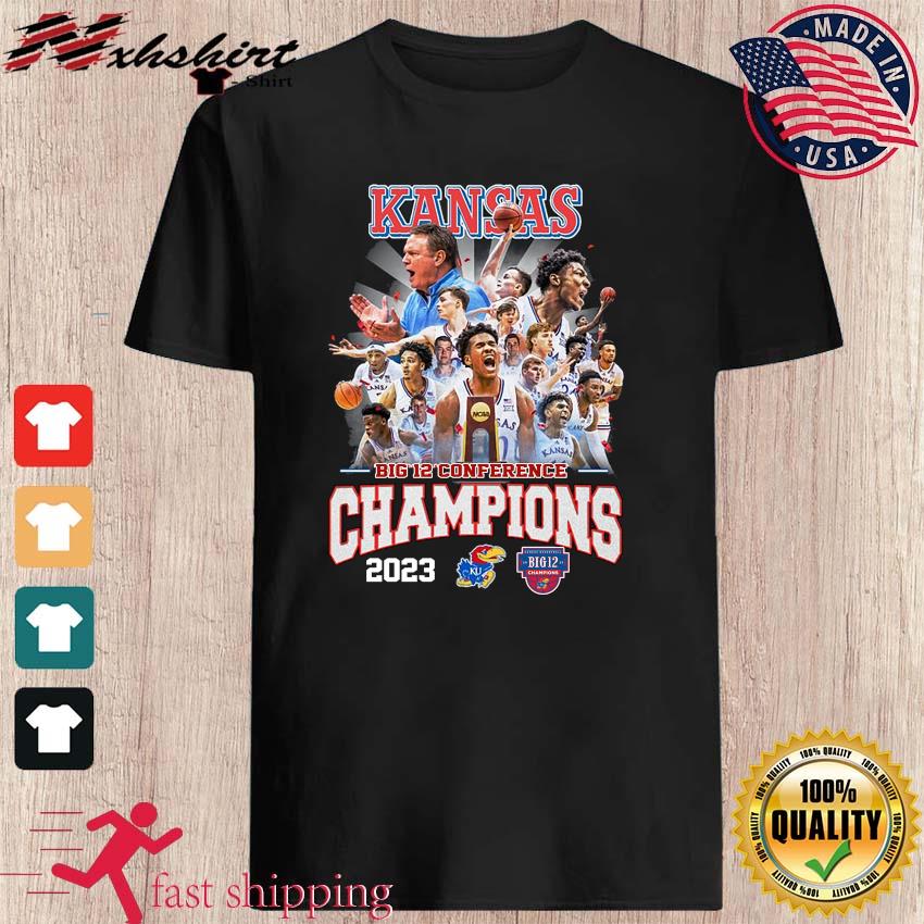 Kansas Jayhawks Men's Basketball Team 2023 Big 12 Conference Champions Shirt