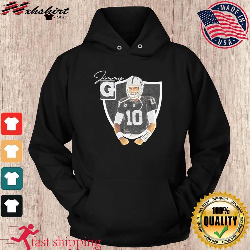 Jimmy G Las Vegas Raiders silver n black QB1 shirt, hoodie