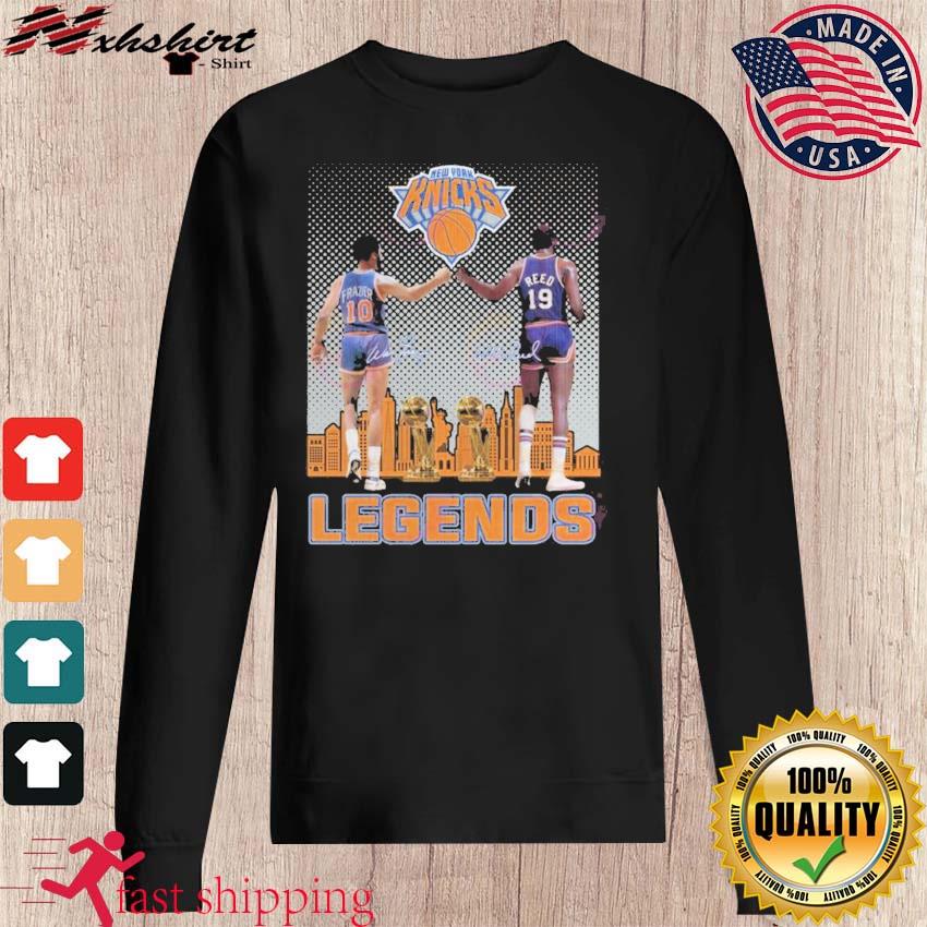 New york knicks walt frazier willis reed legend city signature T-shirt,  hoodie, sweater, long sleeve and tank top