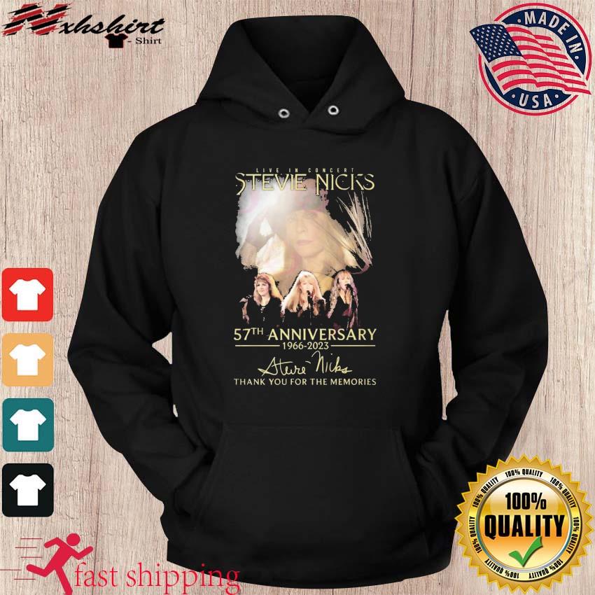 Live In Concert Stevie Nicks 57th Anniversary 1966 – 2023 Thank You For The Memories Shirt hoodie