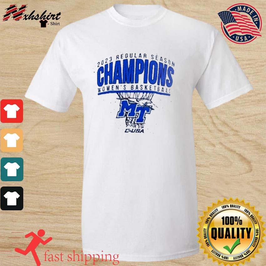 Middle Tennessee Blue Raiders 2023 C-USA Women's Basketball regular season champions shirt