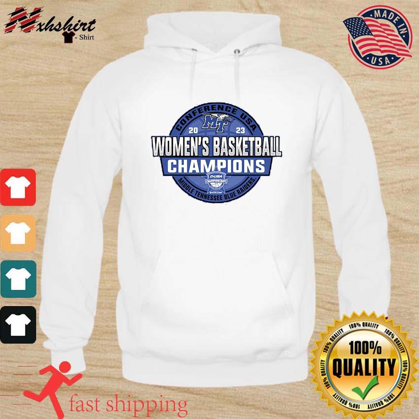 Middle Tennessee State Blue Raiders 2023 C-USA Women's Basketball Conference Tournament Champions Locker Room T-Shirt hoodie