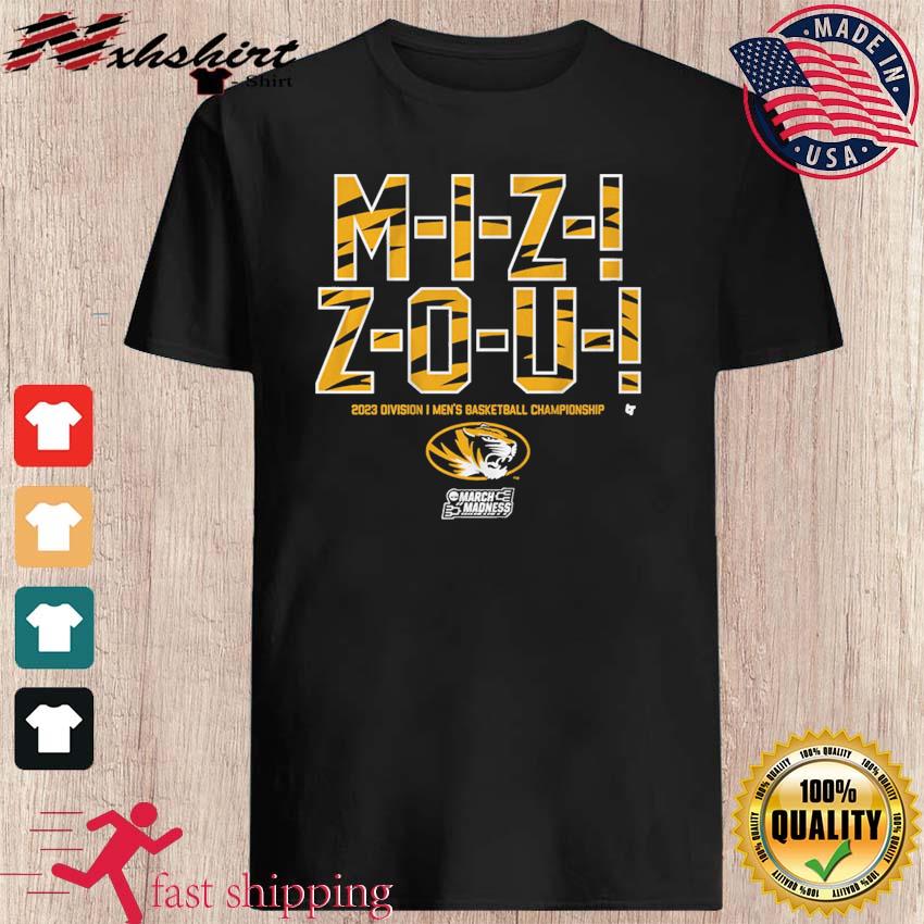 Missouri Basketball M-I-Z Z-O-U 2023 March Madness Shirt