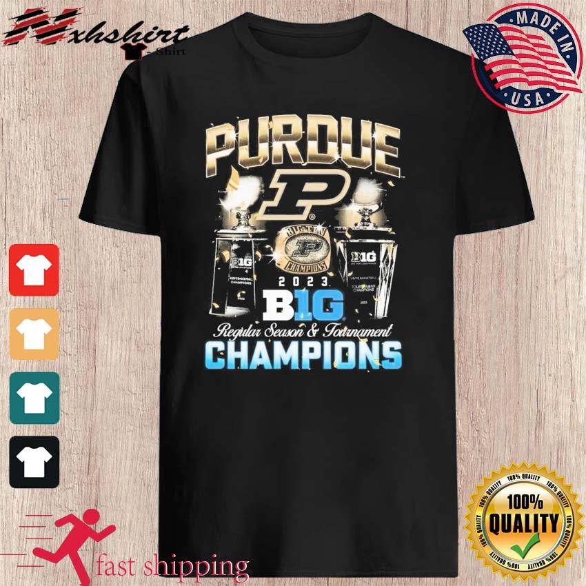 Purdue Men’s Basketball 2023 B1G Regular Season And Tournament Champions Shirt