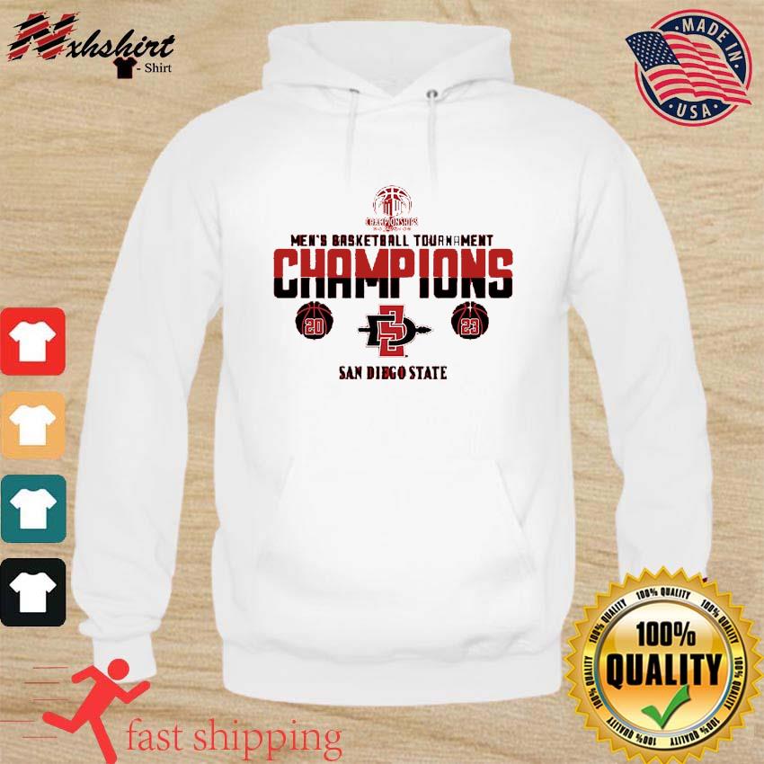 San Diego State Aztecs 2023 Mountain West Men's Basketball Conference Tournament Champions T-Shirt hoodie