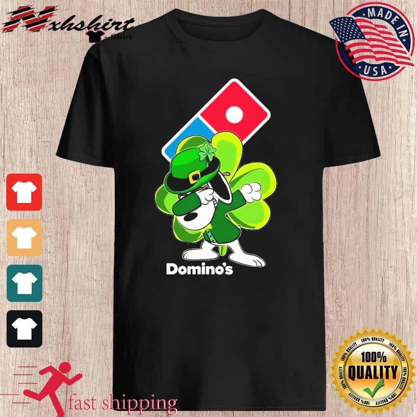 Snoopy Dabbing And Domino's Pizza St Patrick's Day Shirt