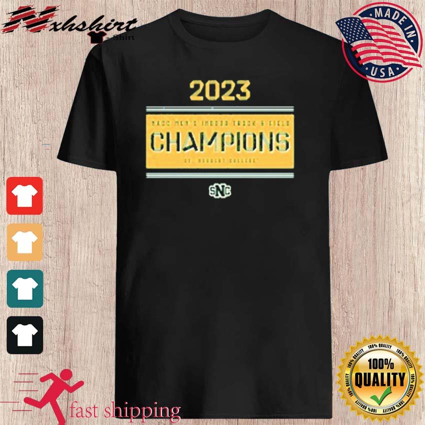 St. Norbert Green Knights 2023 NACC Men's Indoor Track and Field Champions Shirt