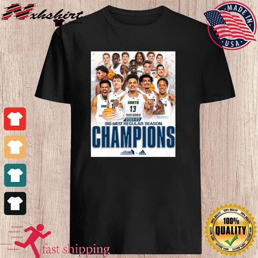 UC Santa Barbara Men's Basketball 2023 Big West Regular Season Champions Shirt