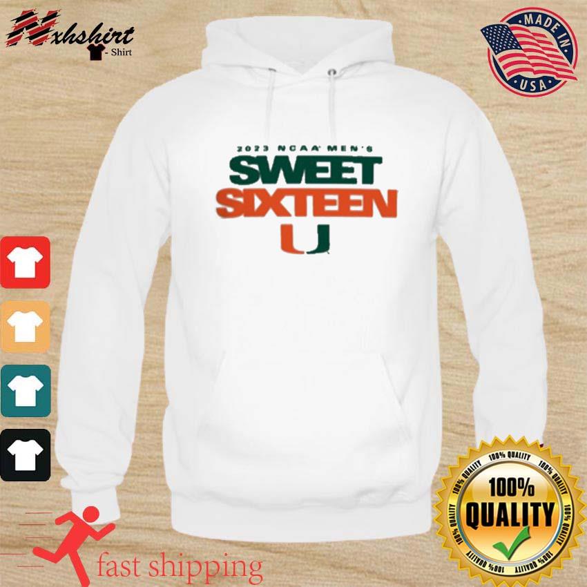 University Of Miami Men's Basketball 2023 NCAA Sweet 16 Shirt hoodie