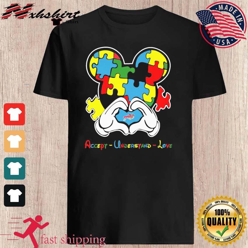 I Love The Bills Mickey Mouse Buffalo Bills T-Shirt - T-shirts Low