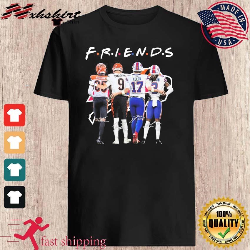 Friends Tee Higgins Joe Burrow Josh Allen And Damar Hamlin