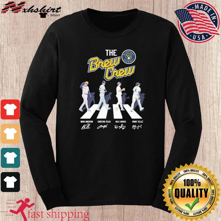 Milwaukee Brewers The Brew Crew Abbey Road Signatures Shirt, hoodie,  sweater, long sleeve and tank top