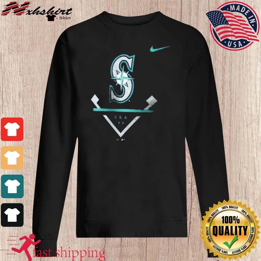 Nike Logo Seattle Mariners Shirt - High-Quality Printed Brand