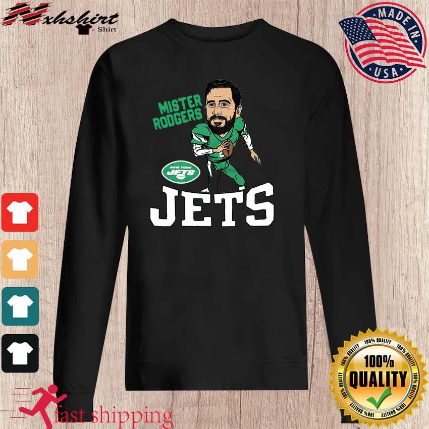 Aaron Rodgers New York Jets mister Rodgers caricature retro shirt, hoodie,  sweater, long sleeve and tank top