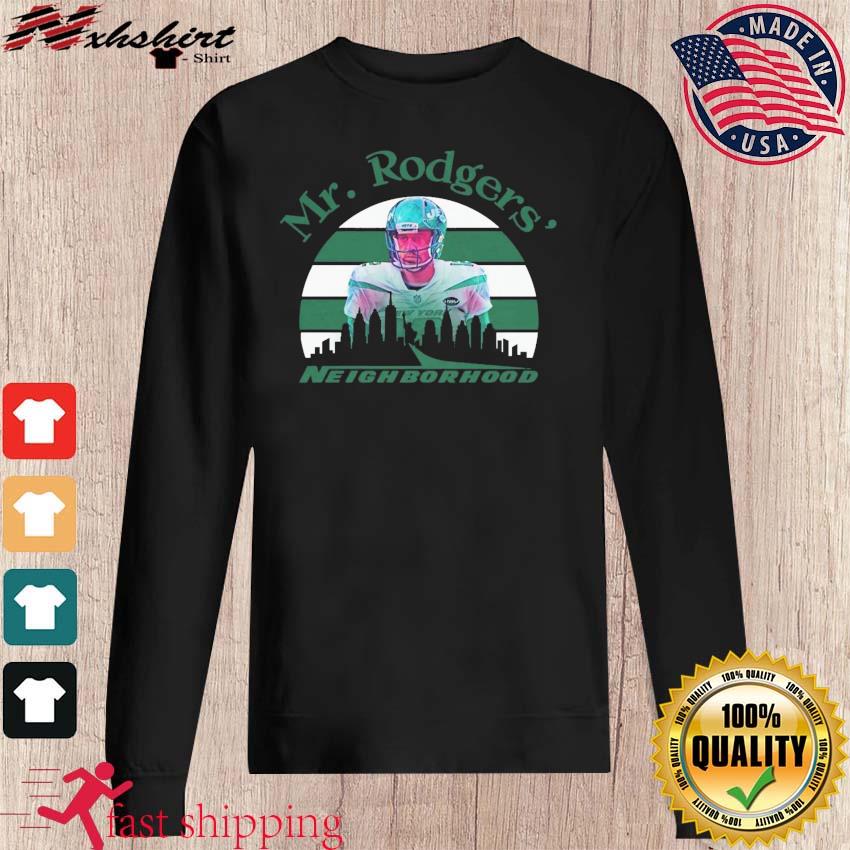 Aaron Rodgers New York Jets Mr. Rogers Neighborhood shirt, hoodie, sweater,  long sleeve and tank top