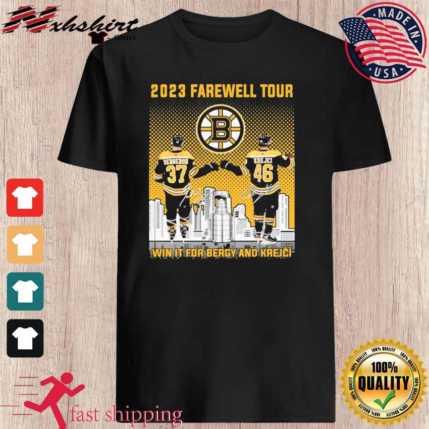 Boston Bruins Patrice Bergeron And David Krejci 2023 Farewell Tour