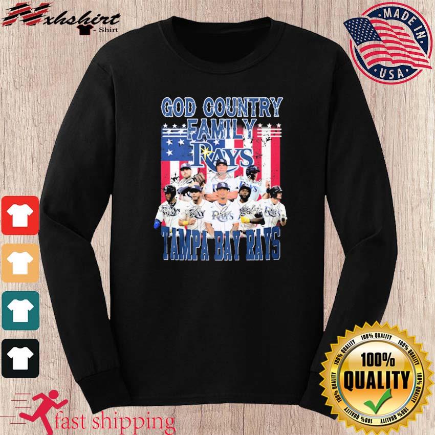 God Country Family Tampa Bay Rays Baseball American Flag Signature Shirt,  hoodie, sweater, long sleeve and tank top